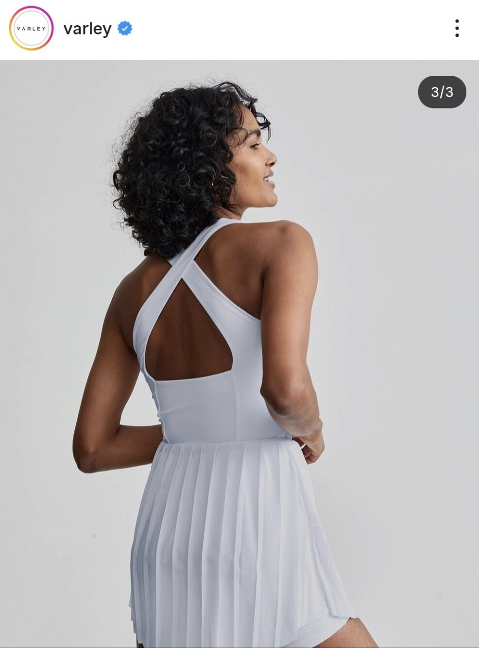 New Varley Carina Tennis Golf Pickeball Workout Microchip Dress Small NWT - Picture 7 of 9
